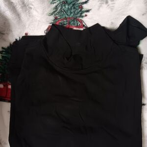 Terra & Sky Charcoal Turtleneck Top